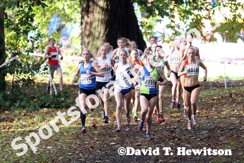 Senior women, National Cross Country Relays, Berry Hill Park, Mansfield. Photo: David T. Hewitson/Sports for All Pics